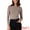 Light Brown, variant on Women's Striped Long Sleeve T-Shirt Boat Neck Basic Shirts XS Black