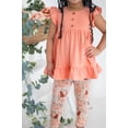 thumbnail image 6 of Millie Loves Lily Toddler Girls Mint & Coral Pretty Kitty & New Beginnings Floral 4-pc Legging Set Size 2T-12), 6 of 6