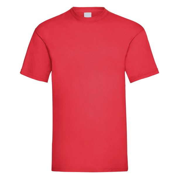 Camiseta casual de manga corta para hombre (Rojo brillante)