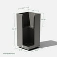 thumbnail image 5 of Veradek Block Series Pedestal Tall 32" Plastic Planter - Gray, 5 of 14