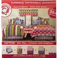 thumbnail image 5 of Little Miss Matched Full Bed in a Bag Dots & Stripes Comforter Set Sheets 8 pc, 5 of 8
