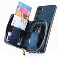 thumbnail image 6 of for Samsung Galaxy S24 Plus Wallet Case, Crossbody Phone Purse with Card Holder for Women, Zipper PU Leather Carrying Cover Gift with Shoulder Strap Kickstand Anti-drop for S24 Plus - Blue, 6 of 12