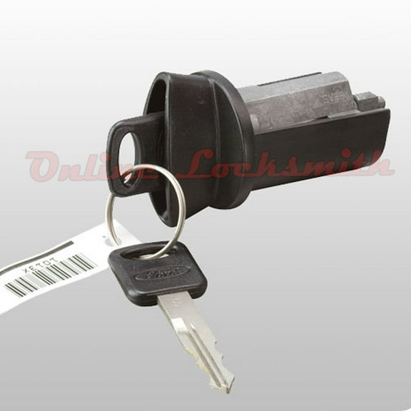 New Ford Thunderbird 1996-1997 Coded Ignition Switch Cylinder & Two Keys w/ Logo