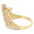 thumbnail image 3 of Ioka - 14K Solid Yellow Gold CZ 15 Years Quinceanera Birthday Crown Ring - Size 6.5, 3 of 5