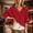 Red, variant on IUYRTFE Women's Cross V Neck Off Shoulder Knit Sweater Loose Fit Casual Batwing Sleeve Pullover Top