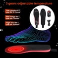 thumbnail image 3 of Plantillas térmicas eléctricas de 2100 mAh con telemando, calefacción recargable, LED térmico unisex para acampar, senderismo, ejercicio de L Macarena Plantillas térmicas eléctricas, 3 of 8