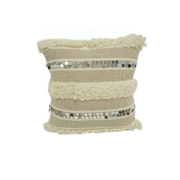 Rhawnhurst Cotton Striped Throw Pillow