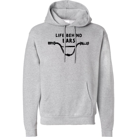 Inktastic Life Behind Bars Bmx Adult Hoodie Sweatshirt
