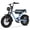Blue, variant on Blaze 16" Electric Bike for Adults/Teens, Peak 1200W 55 Miles 25Mph Full Suspension Fat Tire Electric Motorcycle,Blue