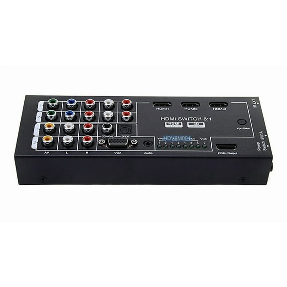 Multi-Format All To 1080p HD Converter Switcher With IR Remote