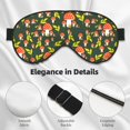 thumbnail image 3 of Uemuo Mushroom Leaf Pattern Sleep Eye Mask - Light Blocking Sleep Mask Blocking Out Light Perfectly, Soft and Comfortable Night Eye Mask, Eye Blinder, 3 of 7