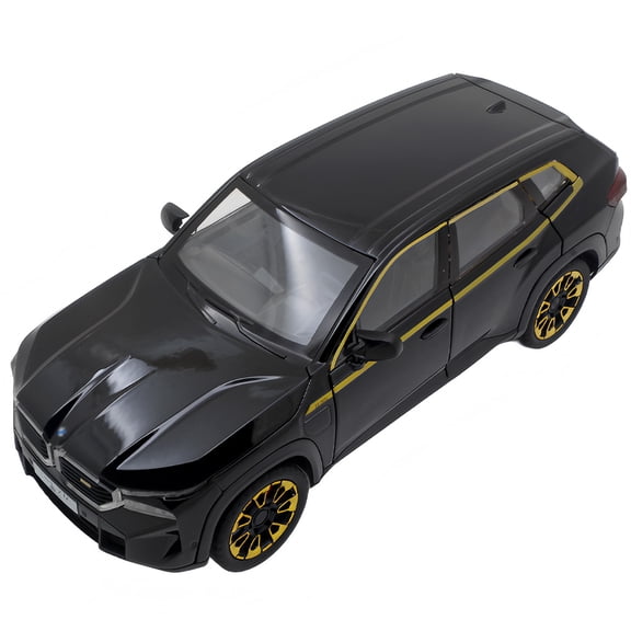 1:24 scale BMW XM alloy die-cast car model with opening doors, lights, sound and spring-back function. Boys' toy car, children's birthday gift.