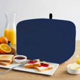 thumbnail image 2 of Navy Blue Toaster Cover 2 Slice, Farmhouse Solid Navy Blue Color Modern Art Dustproof Bakeware Oven Protector with Top Hook, Waterproof Small Kitchen Appliance Toasters Dust Cover, 12"x7.5"x8", 2 of 9