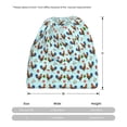 thumbnail image 3 of Vsdgher Roosters And Plants Slouchy Beanie Hat for Men/Women, Skull Cap Chemo Cap Night Sleeping Cap, 3 of 8
