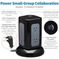 thumbnail image 2 of Tripp Lite Surge Protector Tower 6-Outlet 3x USB-A 1x USB C Black TLP606UCTOWER, 2 of 5