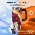 thumbnail image 4 of 40 oz Insulated Tumbler with Handle, Leak-Proof Straw Lid, Stainless Steel Travel Mug for Car & Road Trips - Scarlet Hero, 4 of 6