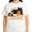 White-26, variant on Women's Cute Cat 'I'm Here For Waffles' Brunch Graphic Tee – Fun Foodie T-Shirt