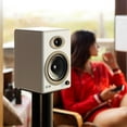 thumbnail image 2 of Audioengine A5 Classic Powered Analog Bookshelf Speakers  - Pair (White), 2 of 5