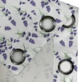 thumbnail image 5 of Ambesonne Lavender Grommet Curtain, Watercolor Art Plant, 50" x 54", Violet Green, 5 of 6