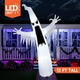 thumbnail image 3 of Joyfy 12ft Halloween Ghost Inflatable,Giant Ghosts inflatables with Build-in LEDs Outdoor Decorations,Blow Ups Halloween Yard Inflatables, 3 of 10