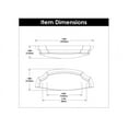 thumbnail image 5 of Hickory Hardware H077872 Veranda 3" And 3-3/4" Center To Center Cabinet Cup Pull / Drawer, 5 of 7