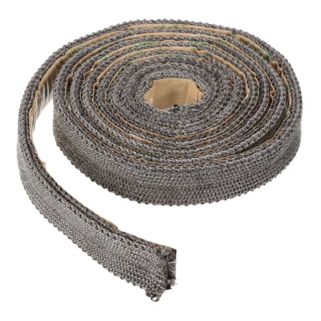 Junta de Estufa de Madera Uxcell 1" x 1/4" x 79" Sello de Fibra Cerámica Gris
