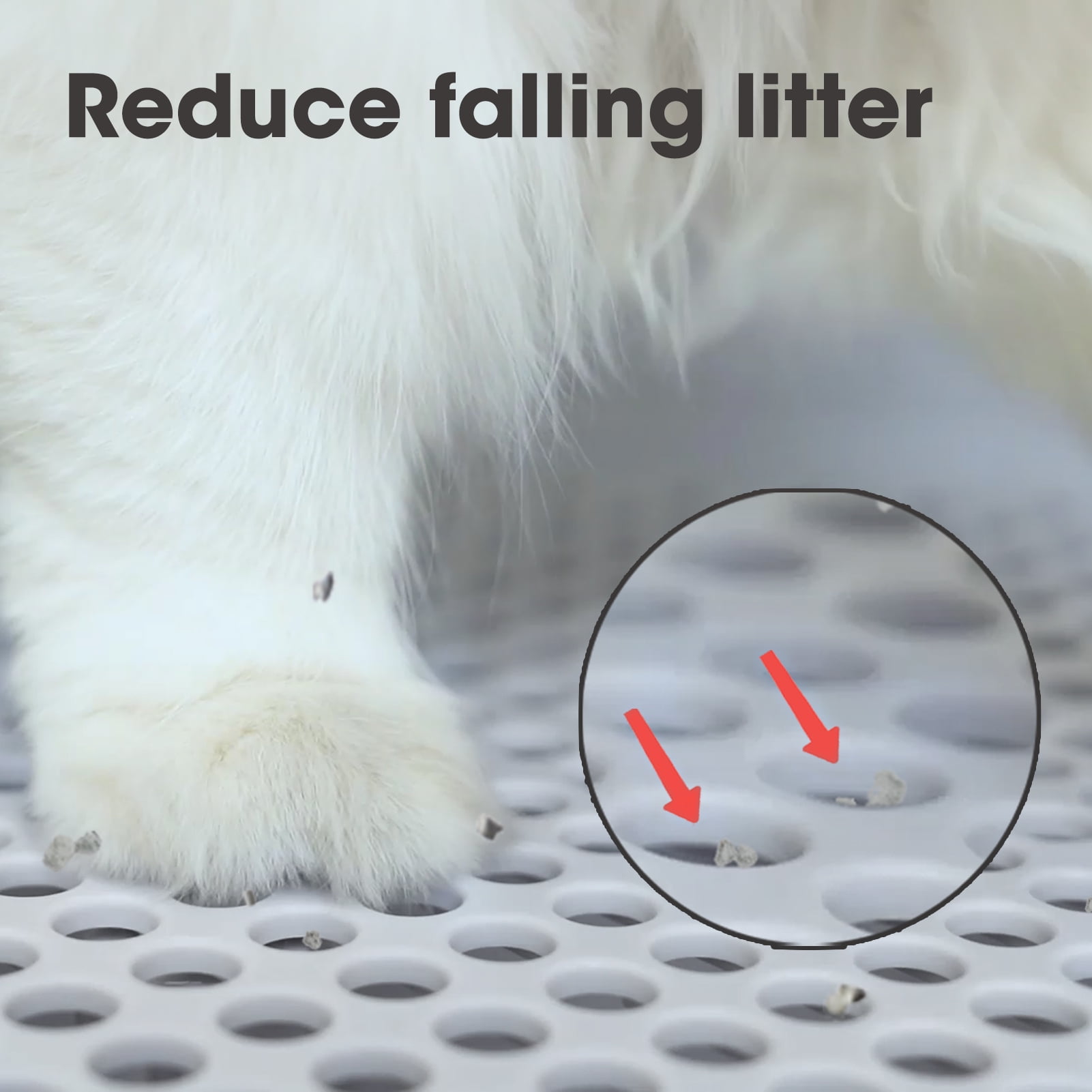 CATLINK Ramp Grey, Compatible with All CATLINK Self Cleaning Cat Litter Box, Easy Entry for Elder Cats, Kitten and Cats with Limited Mobility