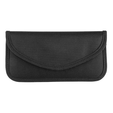 Muaco Bag, RFID Signal Blocking Bag Shielding Pouch Wallet Case for Cell Phone Privacy Protection and Car Key FOB, Anti-Tracking Anti-Spying（Black）