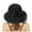 Black, variant on Women Kentucky Organza Derby Hat - Flower Bridal Wedding Tea Party Wide Brim Summer Sun Hats