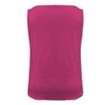 thumbnail image 6 of Breezora Women Sparkle V Neck Sequin Tank Top Glitter Sleeveless Club Festival Layer Loose Fit Vest M Size Hot Pink, 6 of 7