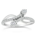 thumbnail image 1 of 1/2ctw Diamond Two Stone Ring in 10k White Gold, 1 of 1