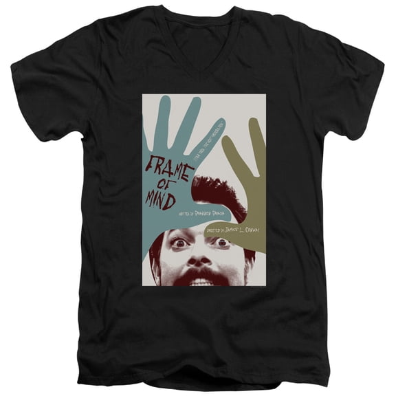 Star Trek Tng Season 6 Episode 21 Adult V-Neck 30/1 T-Shirt Black