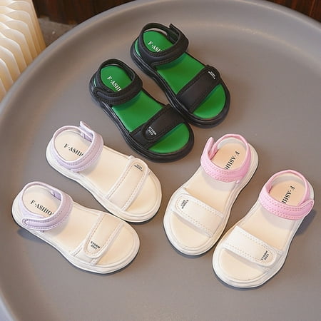 

Gubotare Sandals for Girl Dressy Child and Toddler Girls Platform Sandals (Black 13)
