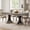 Gray, variant on Farmhouse 71" Rectangular Dining Table for 6-8, Wood Kitchen Table with 2 Storage Drawers, Thick Tabletop, Sturdy Metal Frame, Rustic Industrial