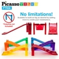 thumbnail image 2 of Set de bloques de construcción PicassoTiles Race Track Ramp, 6 piezas, 2 of 9
