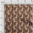 thumbnail image 2 of oneOone Polyester Spandex Brown Fabric Abstracts Quilting Supplies Print Sewing Fabric By The Yard 56 Inch Wide, 2 of 6