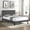Grey, variant on Gray Bed Frame with Tufted Design | Suitable for Memory Foam, Easy to Assemble | Add a Touch of Luxury to Your Bedroom