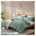 thumbnail image 2 of Sage Green California King Duvet Cover Sets - Soft Double Brushed Cal King Duvet Cover, 3 Piece, with Button Closure, 1 Duvet Cover 104x98 inches and 2 Pillow Shams, 2 of 9