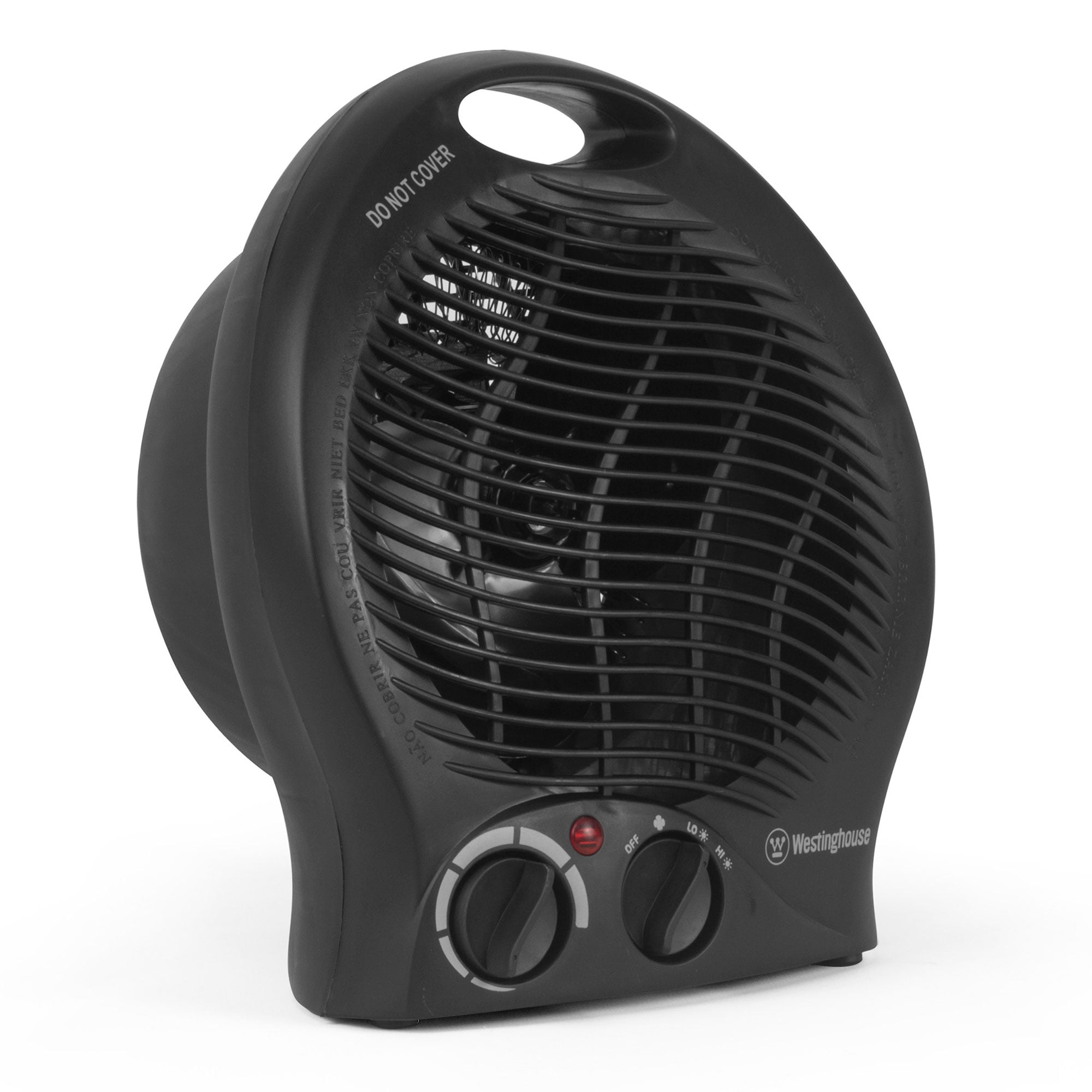 Westinghouse 1500 Watt 120V Portable Desktop Fan Space Heater, Black