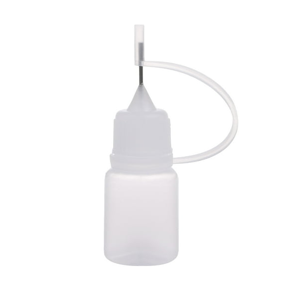 Needle Tip Glue Bottle Plastic Dropper Bottle with Lid for Small Gluing Projects