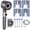 Gray, variant on Ion Drops Shower Head, 4 Spray Mode Ion Drops Filtered Showerhead with 59 Inch Hose and Holder, High Pressure Shower Head and Hose Set with Pause Switch for Pets Bath-Remove Chlorine (Gray)