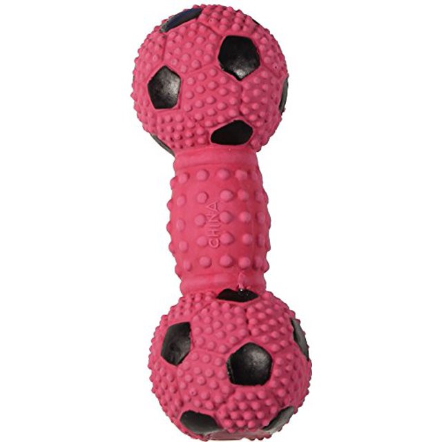 Pelota de fútbol de látex rellena de perro ético con mancuernas de juguete para perros pequeño Ethical 77234032534