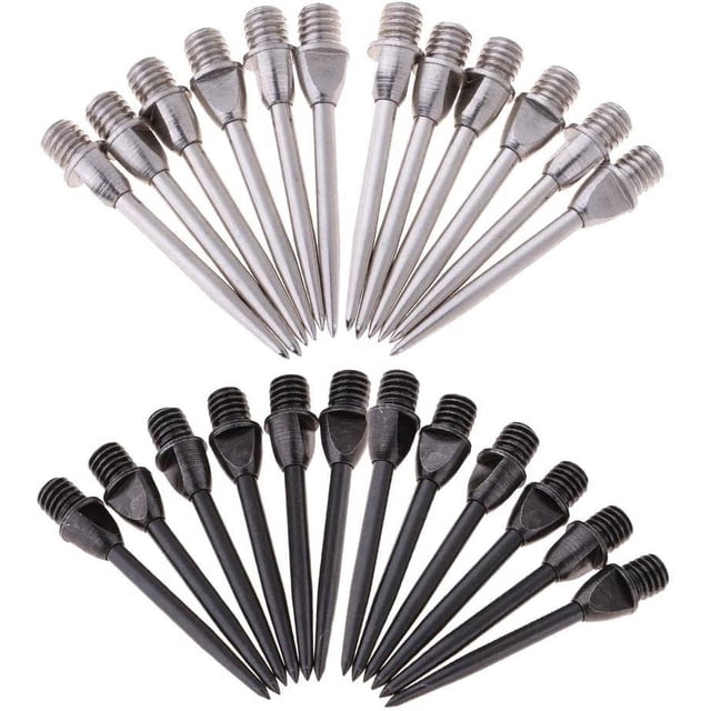 24PCS Durable Hammer Head Tips Standard Moveable Points - +Black