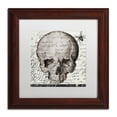thumbnail image 2 of Trademark Fine Art "Halloween Skull" Canvas Art by Color Bakery, White Matte, Wood Frame, 2 of 4