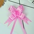 thumbnail image 3 of CHUANK 50pcs Small Rose Heart Print Bow Ribbons - Perfect for Gift Wrapping & Decorations  Light /Red Ribbon for Bouquet, 3 of 7