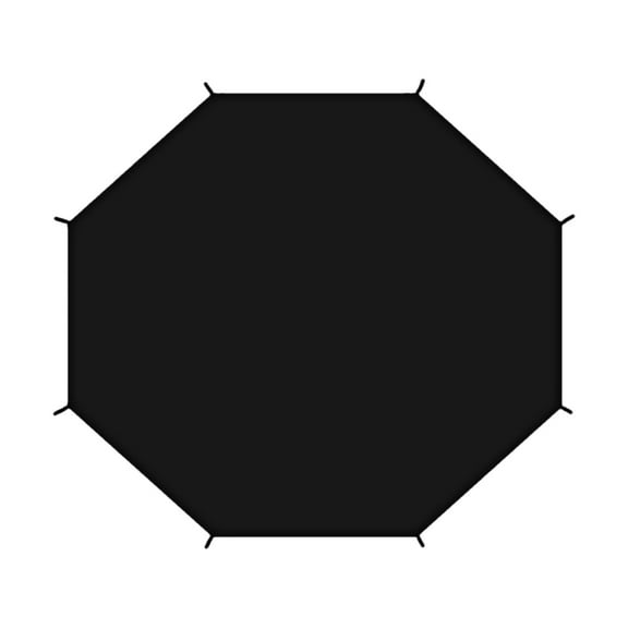 12ft Trampoline Shade Cover - UV Protection Canopy with Easy Installation - Sun Block Tent for Outdoor Backyard Trampolines (Fits 8 Poles, Tear-Resistant)