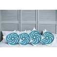 thumbnail image 2 of Ambesonne Blue Throw Pillow Cover 4 Pack, Abstract Fractal, 16", Blue, 2 of 7
