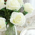 thumbnail image 7 of 12 Pcs Artificial Silk Rose Flower, Faux Fake Long Stems Rose Bouquet for Wedding Arrangement Decoration, Bridal Bouquet, Party, Office, Home Décor(White), 7 of 7