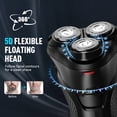 thumbnail image 3 of Nogroa Electric Shavers for Men, 3 in 1 Cordless Razor Waterproof Wet Dry Adjustable Speeds Beard Trimmer Grooming Kit with Nose Hair Trimmer, Sideburns Trimmer, 3 of 10