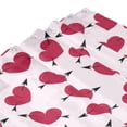 thumbnail image 7 of Pink Heart Cupid Arrow Pattern Shower Curtain, Love Backdrop Waterproof Bath Curtains for Bathroom Decorations, 72 x 72 inches, 7 of 7
